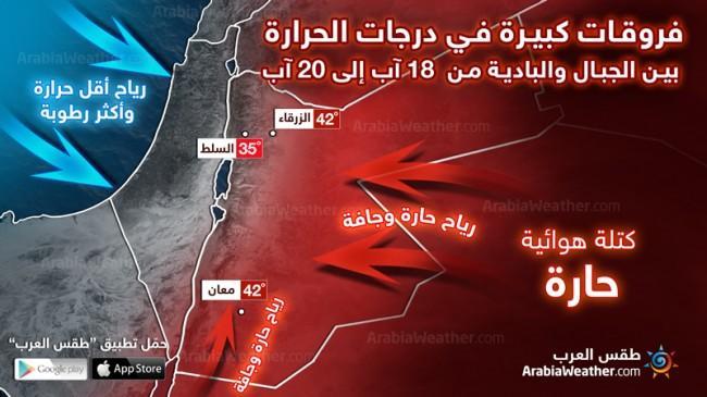 فروقات كبيرة في درجات الحرارة بين الجبال والبادية خلال الأيام القادمة رصين